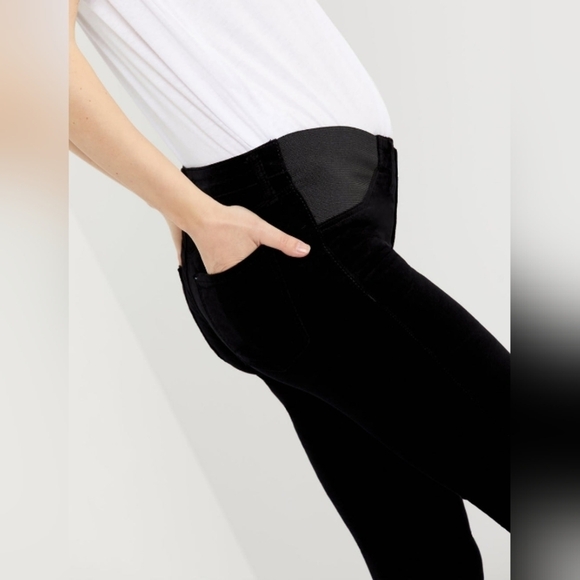 J BRAND MATERNITY PANEL MAMA J SUPER SKINNY BLACK JEANS SIZE 26 - Picture 1 of 4